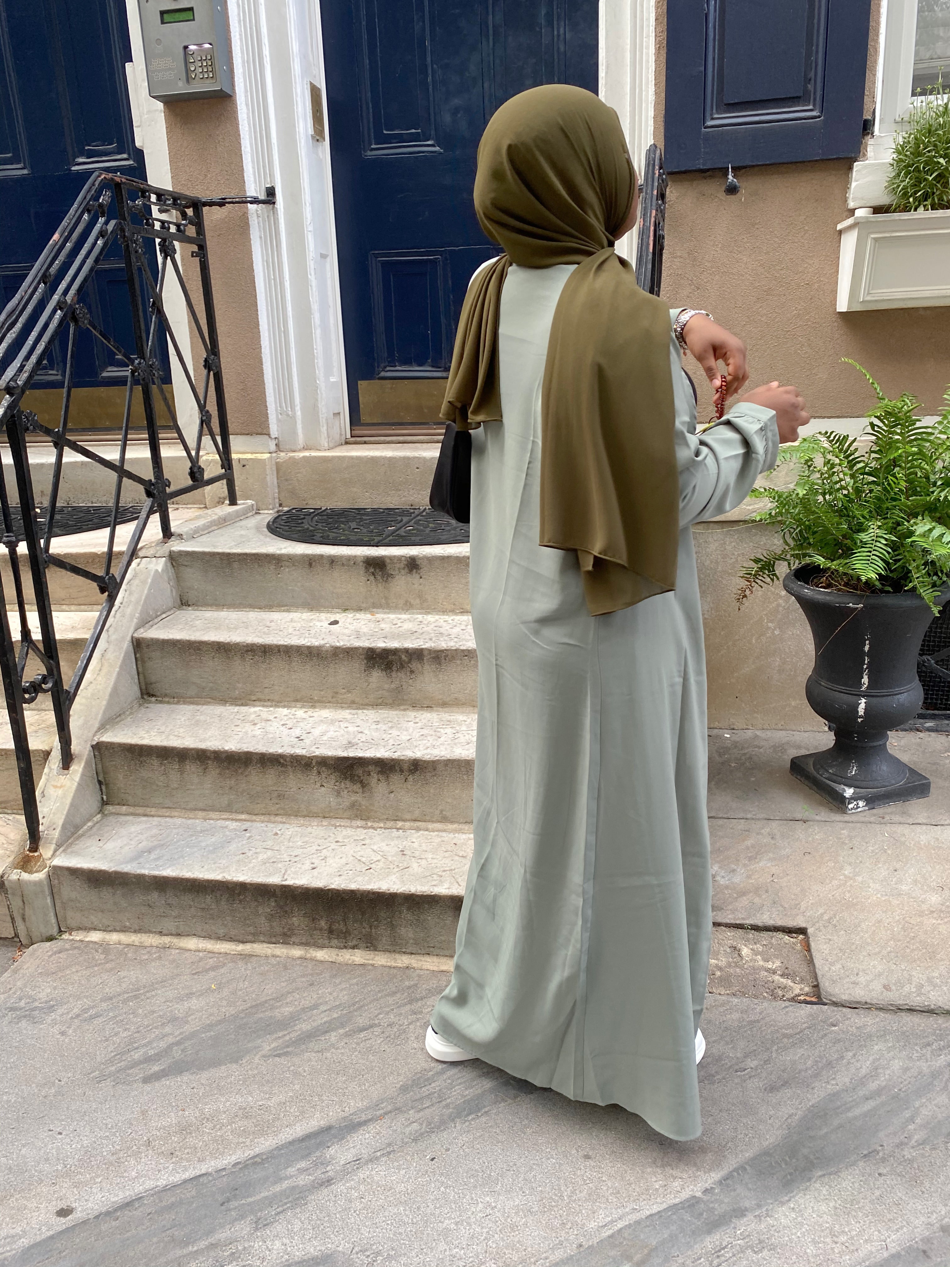 Sage green Abaya – Bah Modesty